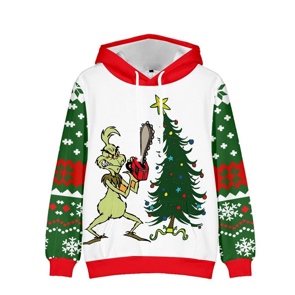Adult Hoodie Cartoon Sweatshirt Sweatshirt Loose Print Sweatshirt Couple Wear Hooded Long Sleeve Sweatshirt