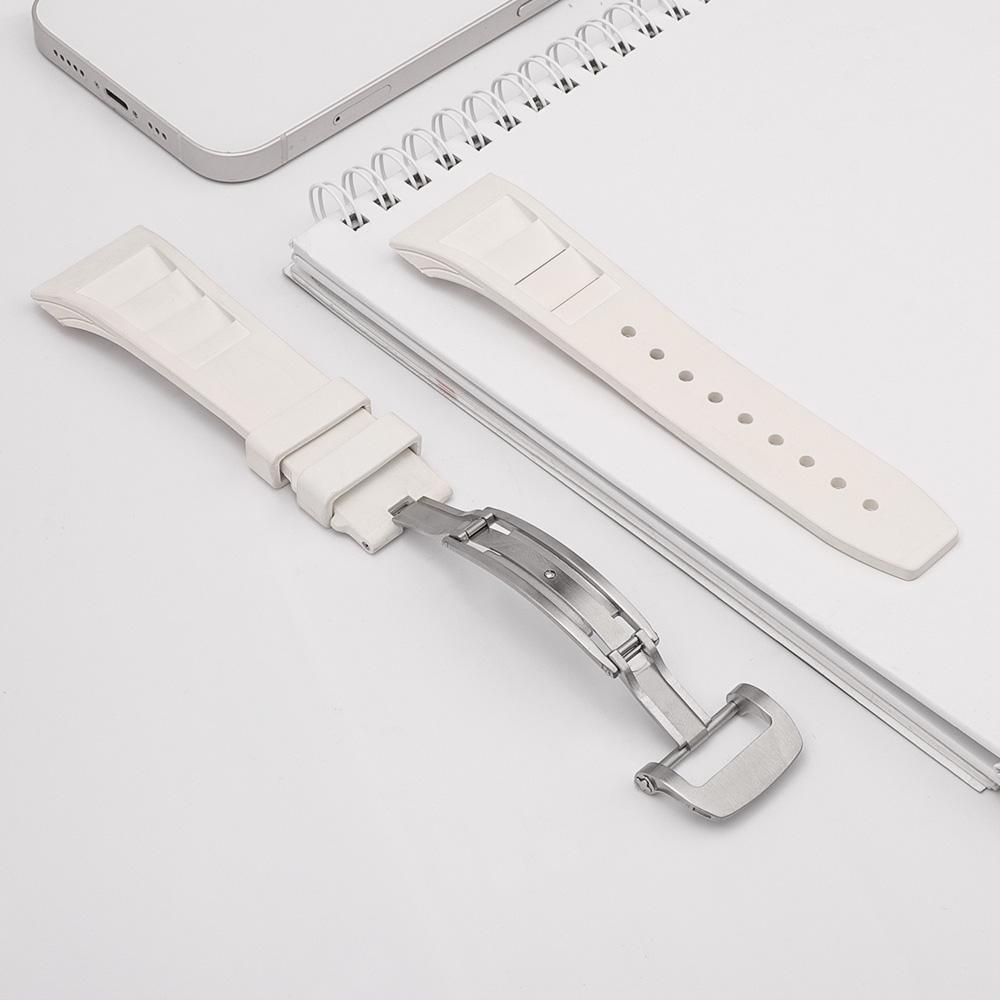 

Роскошный комплект для модификации Apple Watch 11 10 42 мм 46 мм Корпус из нержавеющей стали Силиконовый ремешок для серии часов 11 10 46 мм Браслет Series 10 42mm
