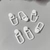 Curtain Track Hooks White Scratch-resistant Plastic Strong Build 30 Pcs for Home Balcony Curtains