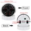ZMFJH 110mm Gauge with Sensor Warning Red LED 4IN1 Multi-Meter Red LED Oil Pressure Gauge+Water Temp+Fuel Level Gauge+Volt 12V