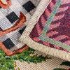 Xmas Style Vintage Washable Table Mats Place Mat Table Pad Fabric Material
