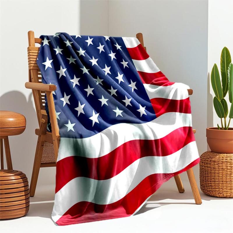 1pc American flag blanket, al season lightweigh Poster blanket home office outdoor nap multifunc Poster blanketional blanket