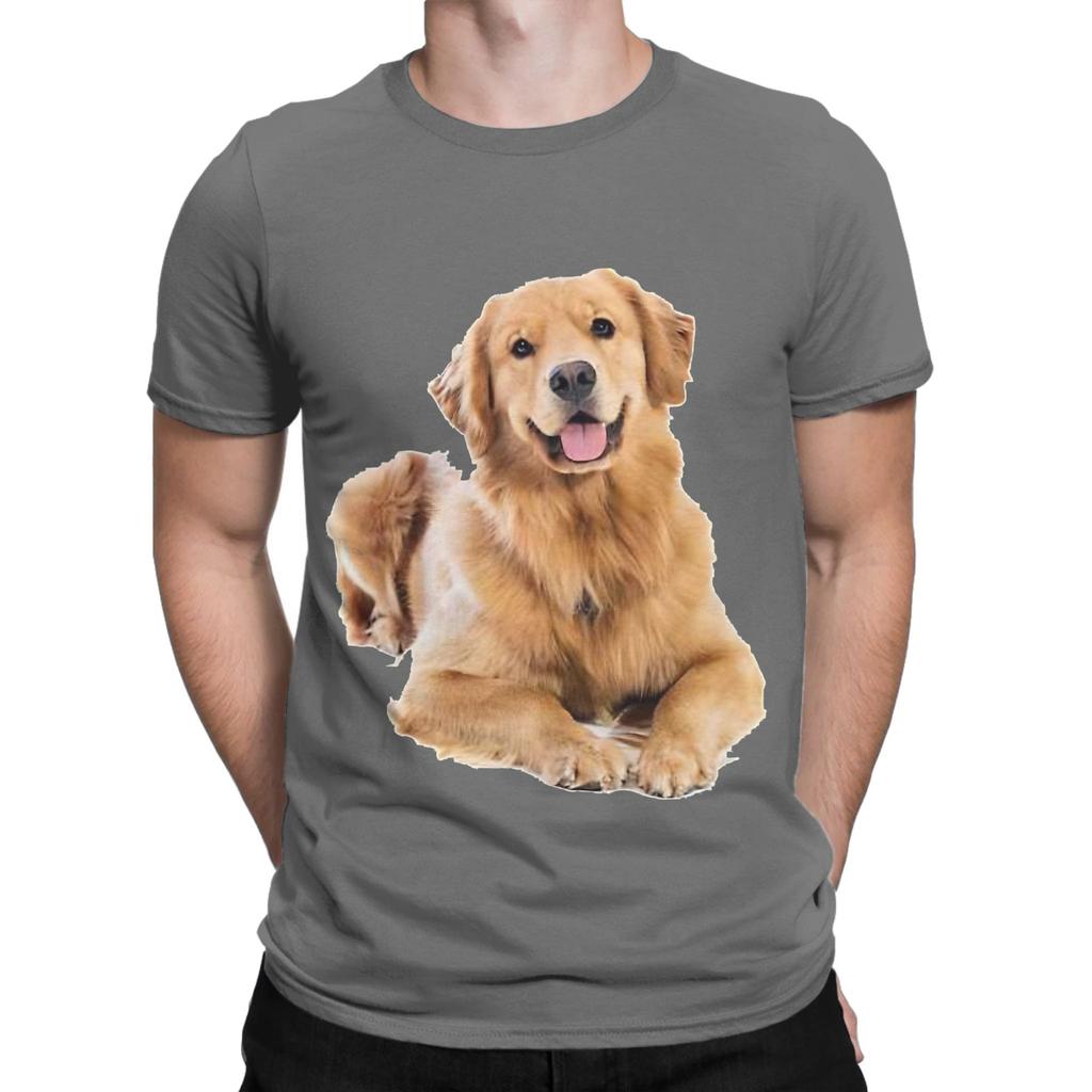 We love Golden Retriever Novelty 100 Cotton TShirt gloden retirever Tees Tops For Unisex