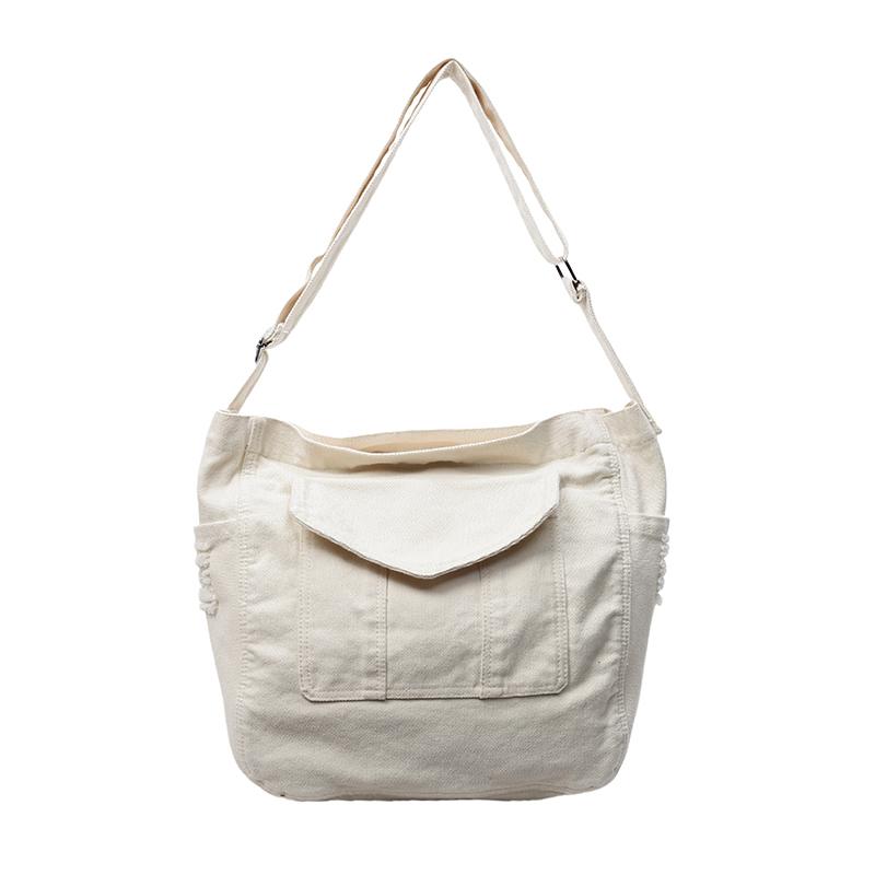 

Fashi Nyl Zipper Solid Color Crossbody Bags 2026 Simple Large Capacity Bags Female Versatile Casual Crossbody Bags білий