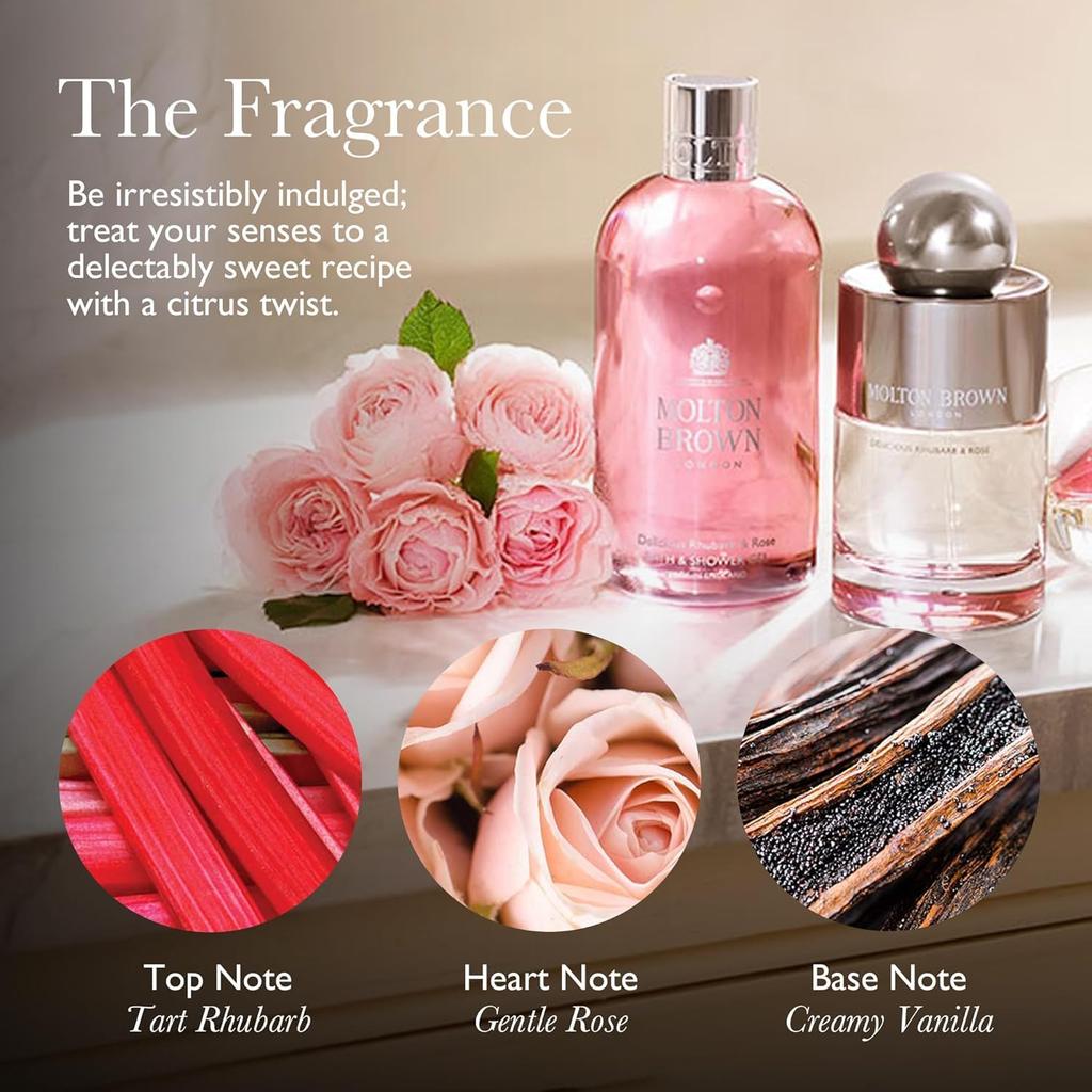 MOLTON BROWN Delicious Rhubarb Rose Aroma Reed 150ml Molton Brown Room Fragrance Interior Floral English Garden Fruity Gift [Official] &
