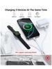 Three-in-Two Wireless Charging Magnetic-Suction Watch Wireless Charging Three Slots Two Webs Design