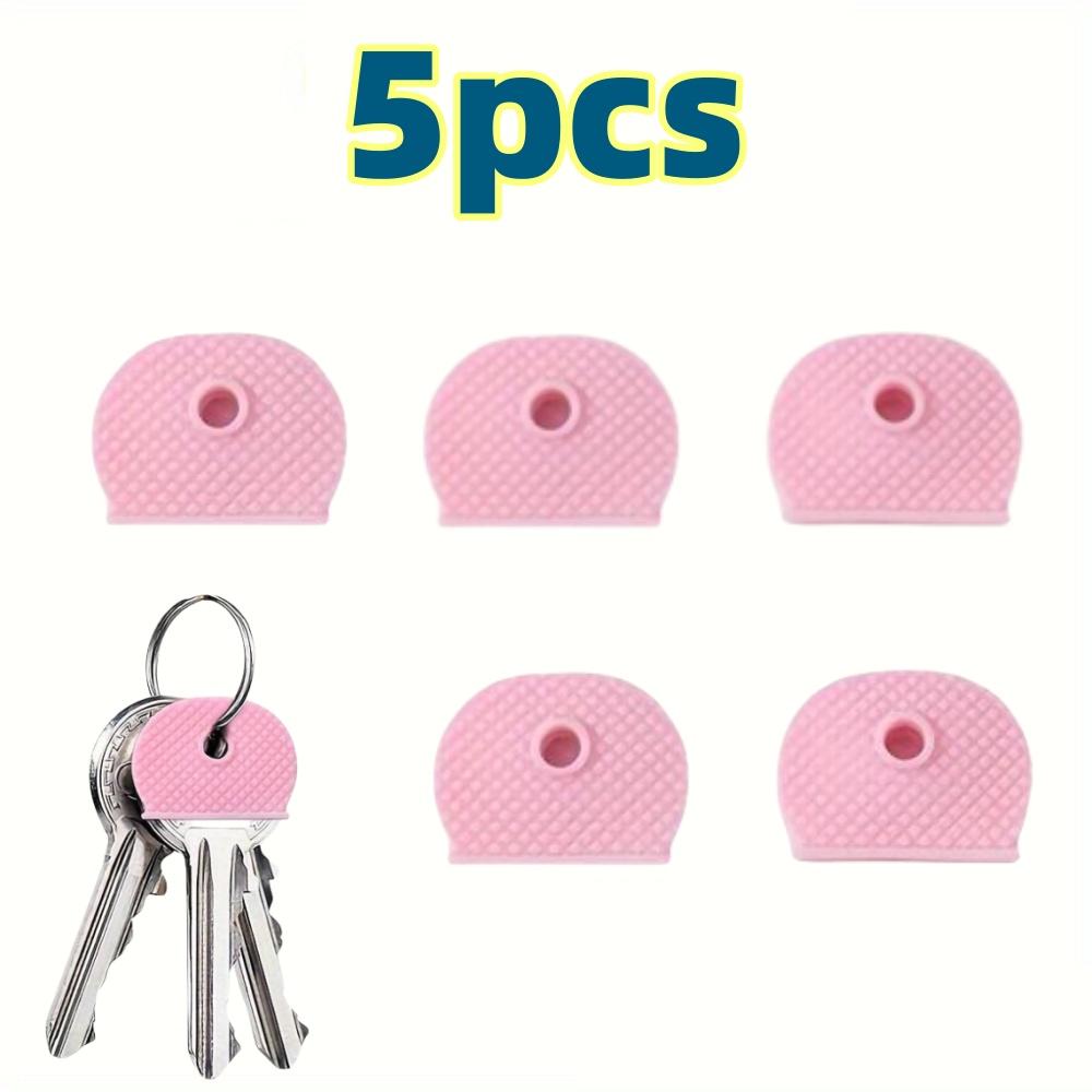 5-20PCS Multicolor Silicone Keys Cap Covers Color-Coded Keychain Tags Set Universal Protection Cover for Easy Identify Door Keys