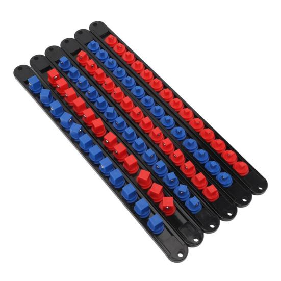 6Pcs Sleeve Storage Rack Impact-Resistant Wear-Resistant Ultra-Thin Guide Rail Drawer Design Socket