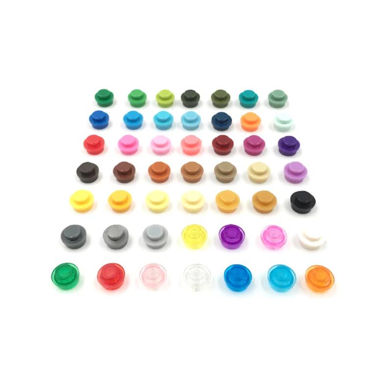 300 PEZZI Particelle di Assemblaggio MOC 4073 6141 Piastra Rotonda 1x1 Punto Blocchi da Costruzione DIY 1*1 Figure Mattoncini Lampada Giocattolo Educativo per Bambini