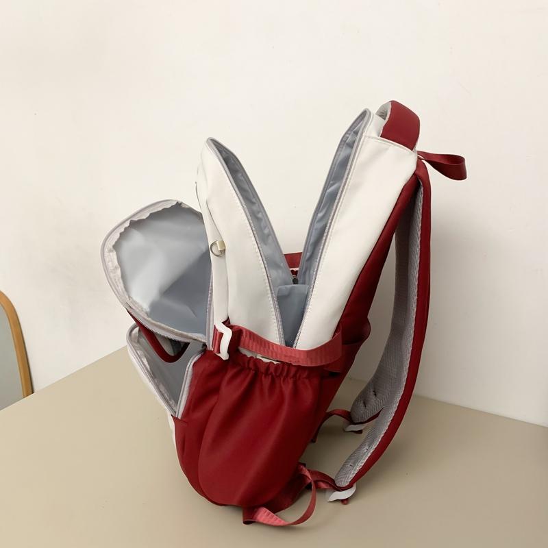 Женский рюкзак большой вместимости нейлоновый водоотталкивающий студенческий цветной — фото 9