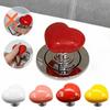 2pcs Creative Heart Shaped Toilet Press Love Colorful Toilet Button Nail Protector Water Tank Buttons Bathroom Supplies