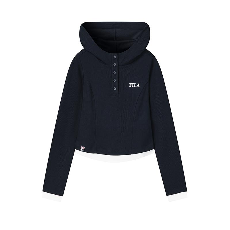 Fila Оригинальная Модная Классическая Простая Ретро Спортивная Повседневная Универсальная Удобная Толстовка Женские толстовки F11W619220FNV S