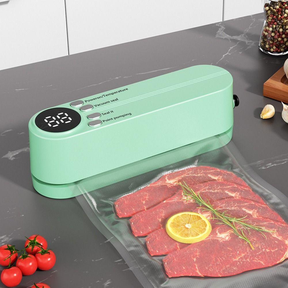 Handheld Wireless Vacuum Sealing Machine USB Charging Food Sealer Vacuum Packaging Machine  Camping
