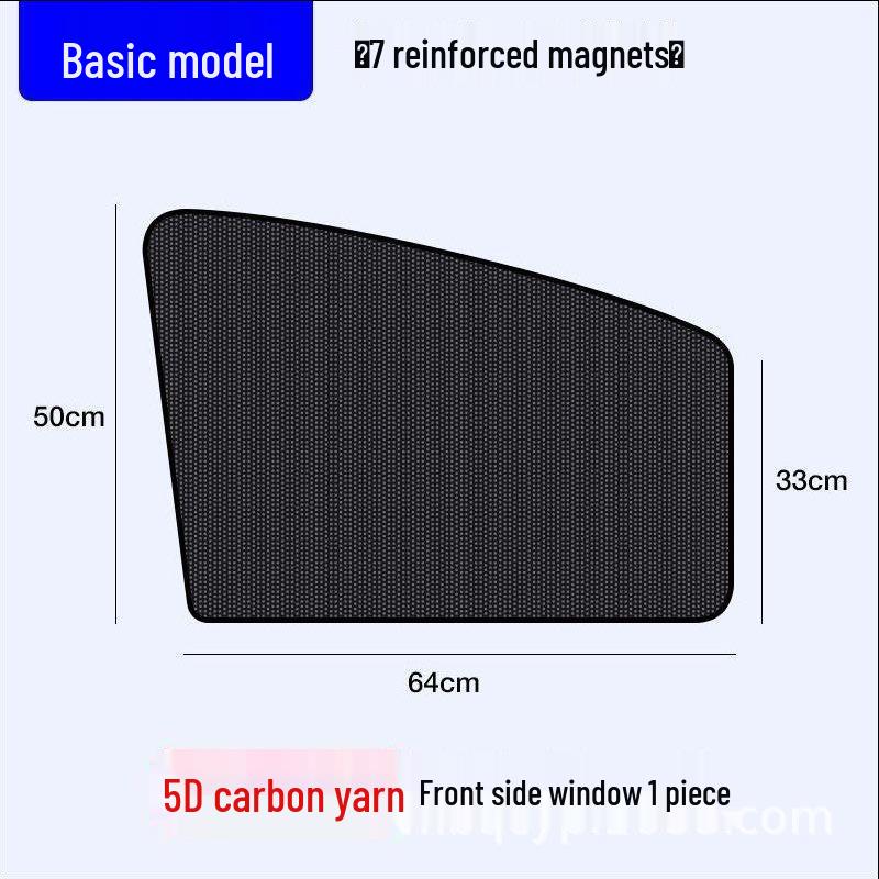 Magnetic Car Sunshade Mesh: Blackout Heat Insulation Privacy Curtain