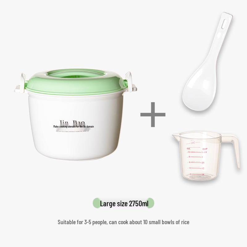 Microwave Rice Cooker and Steamer Lunch Box Set with Noodle Bowl and Utensils
