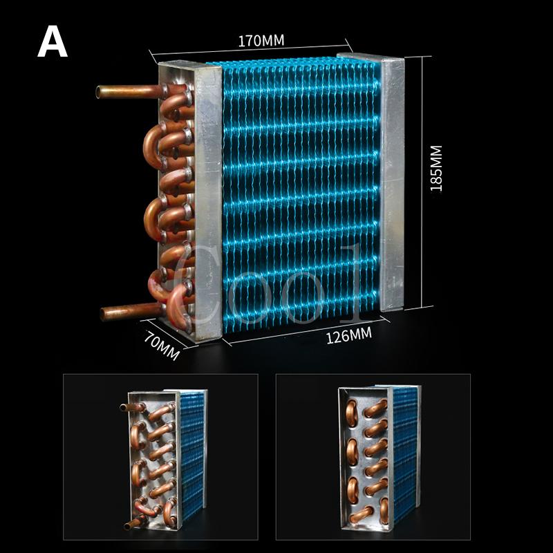 Refrigerator Evaporator Condenser Refrigeration Display Cabinet Freezer Refrigerator Air-cooled Cold Small Copper Tube Radiator