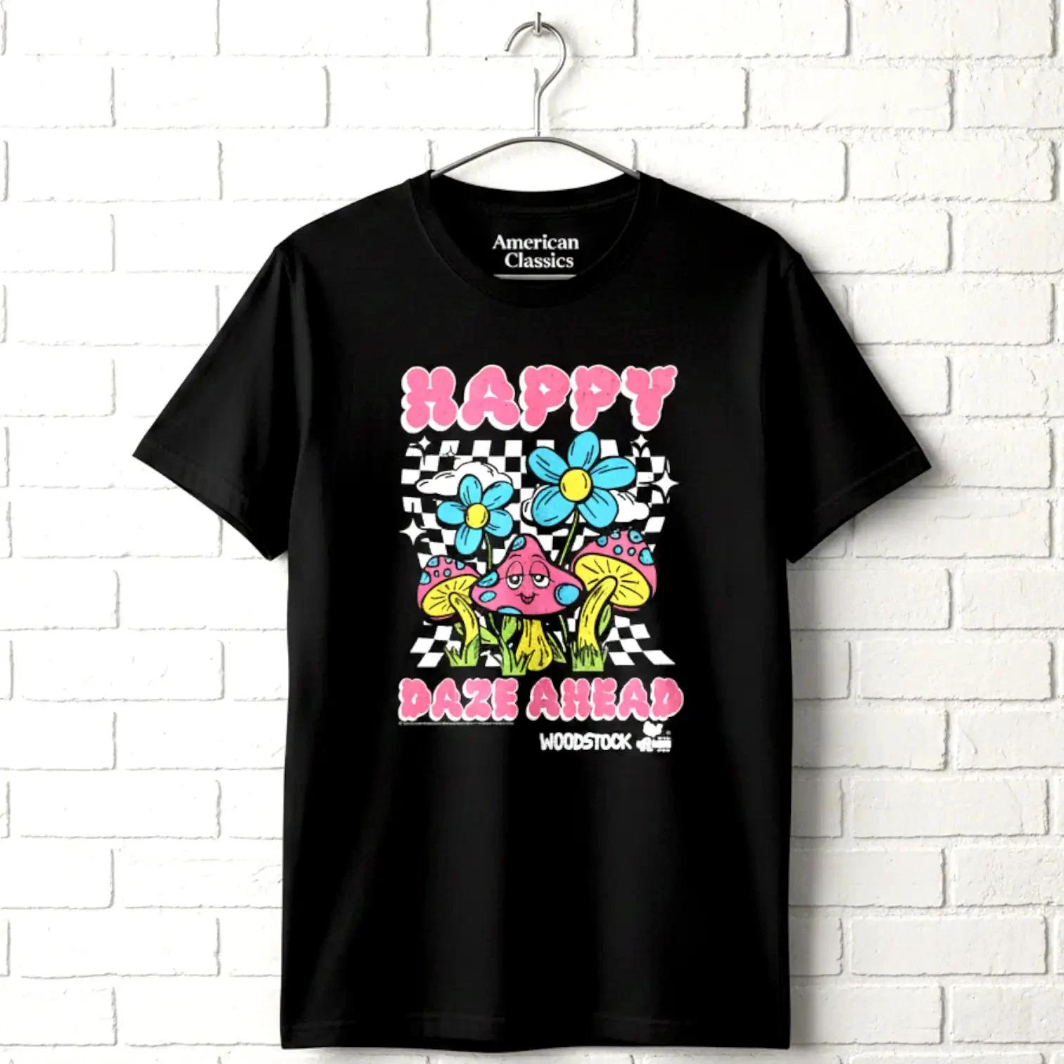 Woodstock Happy Daze Ahead Men s T-Shirt XS