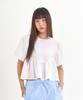 LETTRE DE LE TOILE Wavy Crop Tencel Blouse (Pink)
