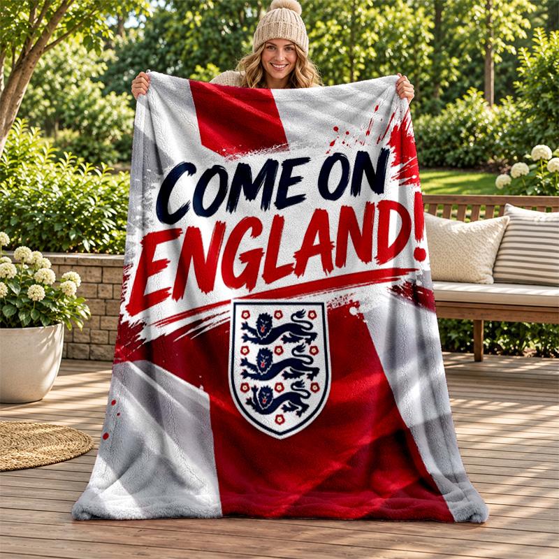 England national football team blanket Flannel Blanket Soft Cozy Plush Throw for Sofa Bed Lightweight Home Decoration Gifts for Christmas various holi