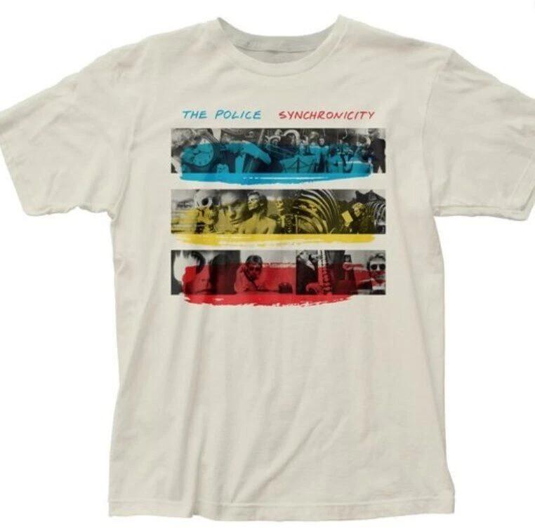 The Police Synchrocity Unisex White T Shirt, The Police Synchrocity Shirt XL