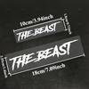 Pacote Combinado de 2 Tamanhos THE BEAST Adesivo para Motocicleta Impermeável para Tanques de Combustível de Motocicletas Capacetes Corpo de Bicicleta Decalques Universais de Vinil