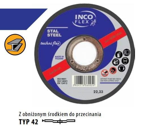 Incoflex Metal Disc 125 X 3.2Mm Curved