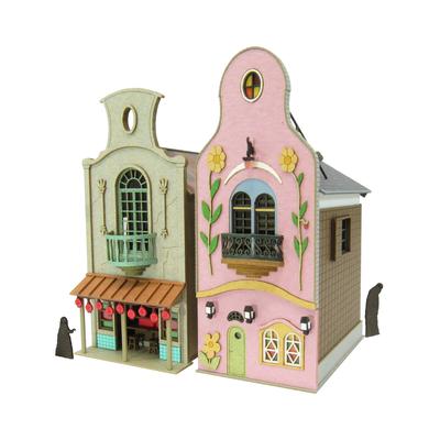 Sankei Miniatyrkonstkit Jättestora Säckstolar Studio Ghibli-serien Spirited Away Wonder Town-3 Skala 1/150 Pappershantverk MK07-06