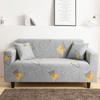 Milk Silk Sofa Cushion Printing All-inclusive Solid Color Lazy Cover Elastic Three-person Sofa Cover