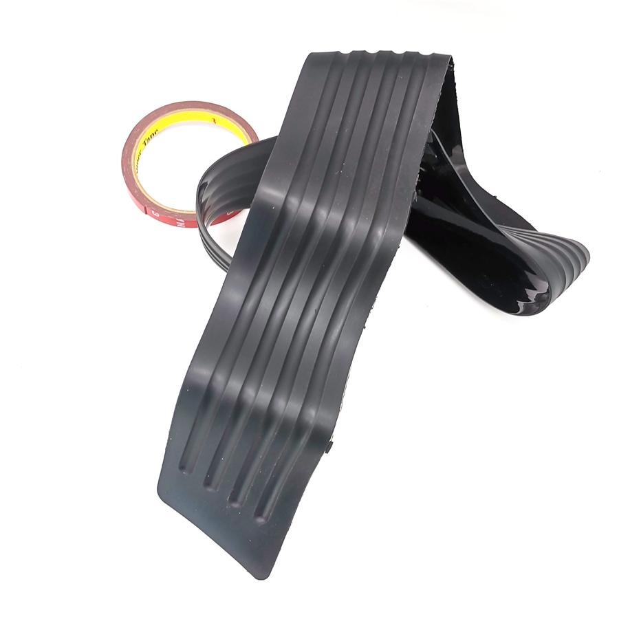 Black Rubber Car Rear Bumper Protector Trunk Sill Plate Guard Scratch Guard Pad