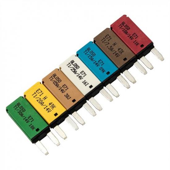 7pcs 5-30 A Circuit Breaker Blade Fuse Automatic Resetting Fit For Cars Trucks
