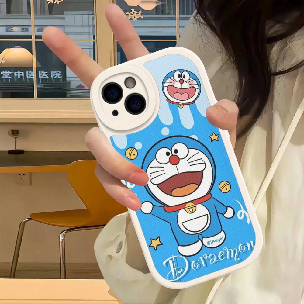 Hot Classic D-Doraemons Cartoon Phone Case Hard Leather For IPhone 14 13 16 Mini 15 14 11 12 Pro Max Plus Fundas