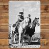 Vintage Western Cowboy Metal Wall Art Sign Home Decor 20x30cm