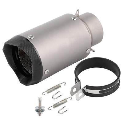 Tubo de Escape para Motocicleta 51mm Tubo de Ventilação de Titânio para Kawasaki Z1000 Z750 Z800 NINJA250