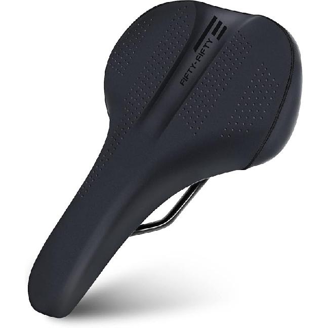 FIFTY-FIFTY Mountain Bike Saddle, Comfortable Memory Foam Bicycle Seat, Soft Waterproof Bicycle Seat for Men and Women, Compatible with MTB, Road MTB