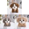 Plush Dog Keychain With Pp Cotton Filling For Gift And Bag Decoration