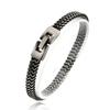 Hip Hop PVD Wasserdicht Anlaufgeschützt Edelstahl Vergoldet Herren Geflochtene Kette Doppelte Reihe Armband Feiner Modeschmuck