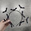 Essential Black Bat Hair Band Hairpieces for Halloween Costumes and Stage Performances Gothic Hair Accessories