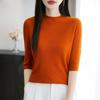 All-Season Women's 50% Wool 50% Silk Sweater | Lightweight Warm Blend Pullover | Luxury Cashmere Silk Knitwear