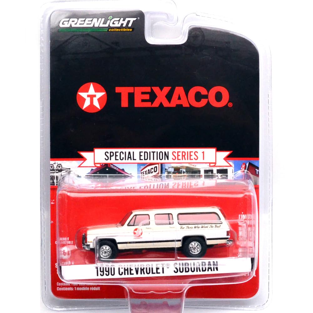 Greenlight 1/64 TEXACO SPECIAL EDITION SERIES 1 1990 CHEVROLET SUBURBAN оранжевый