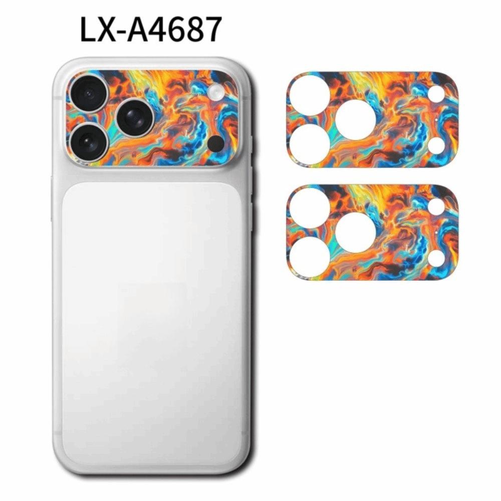 2PCS Full Cover Lens Protector Anti Scratch Matte Frosted Lens Color Skin Sticker for iPhone 17 Pro Max 17Pro