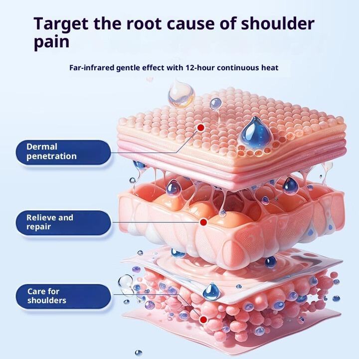 Adesivos para Ombro Congelado e Torcicolo - 12 unidades Adesivo de Acupuntura para Terapia de Calor - Dura 8 Horas