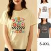 Donut Stress Just Do Your Best Women's T-Shirt Cute Donut Cartoon Graphic Tee
