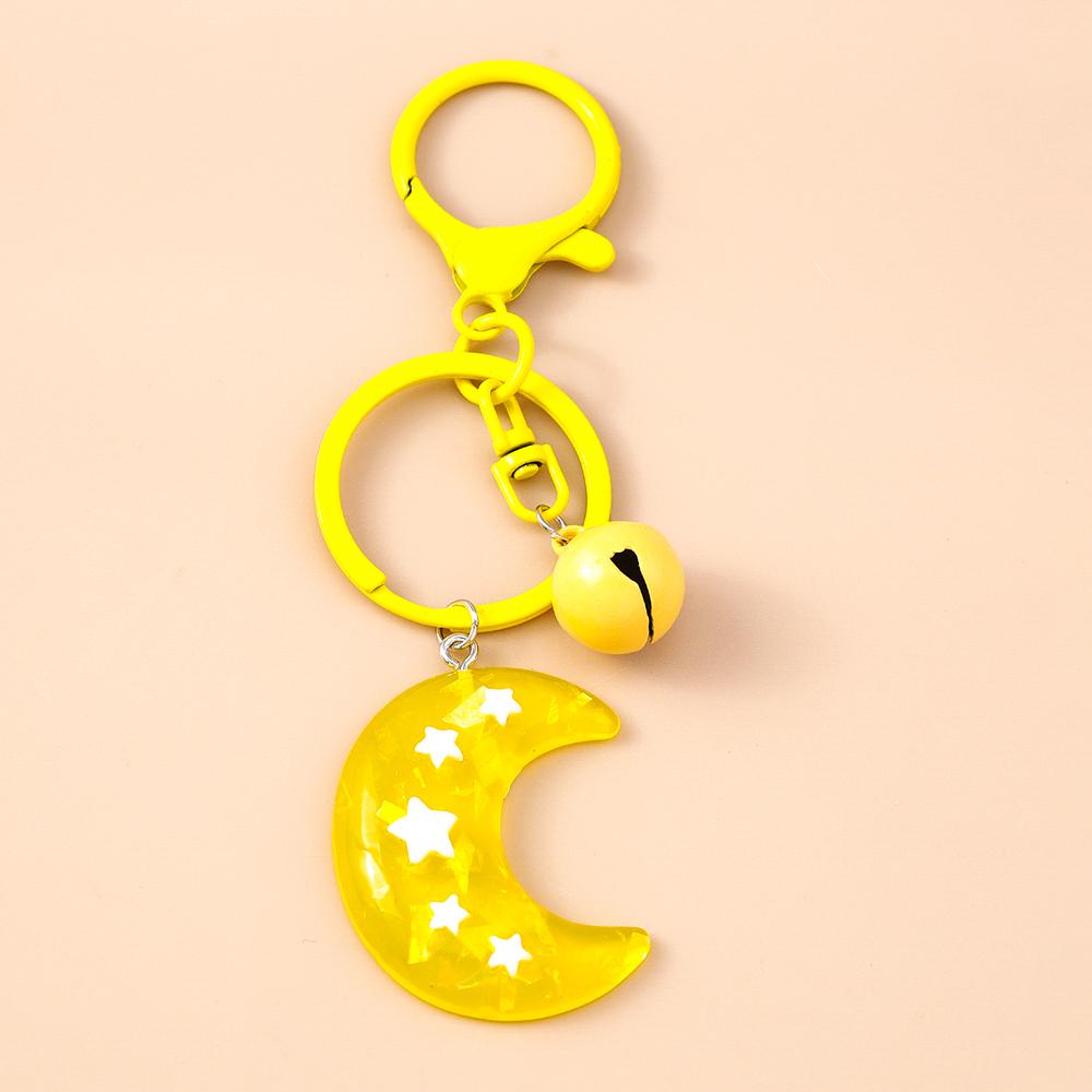 

Cute Resin Star Moon Keychain Women Girls Key Ring Pendants for Handbag Decor DIY Key Chain Jewelry Gift