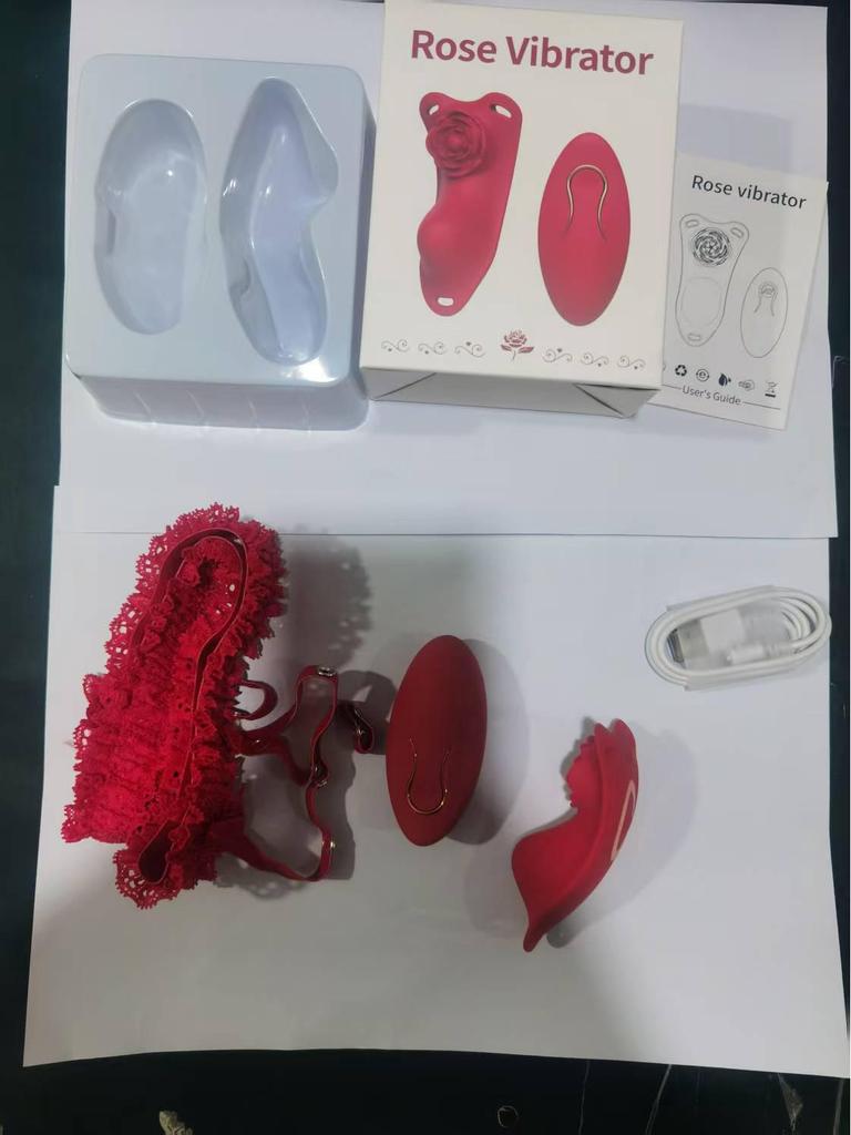 Wearable Rose Vibrator for Women - Strong Internal Vibration, Wireless Remote Control, Non-Enlarging Design.