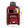 Car Seat Back Tray Leather Storage Organizer Hanging Bag With Garbage Bag