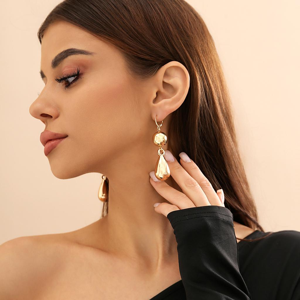 Elegant Ball with Droplet Pendant Earrings for Women Trendy Ladies Drop Earrings Hanging Accessories 2026 Fashion Jewelry Female