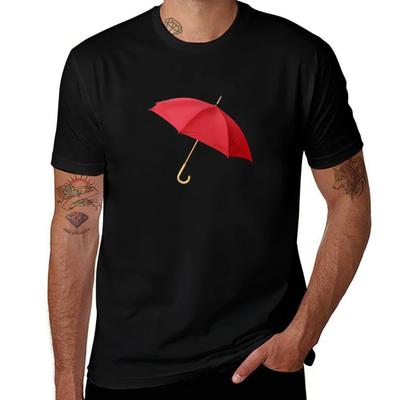 Red Umbrella Tshirt Christmas Theme Tee Top