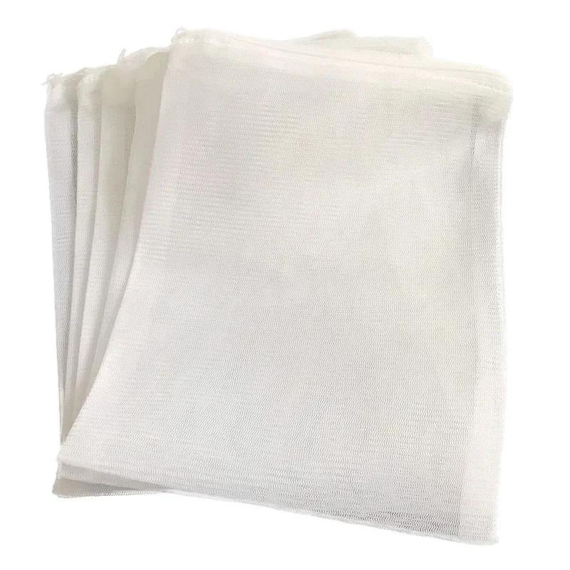 5Pcs Dense Hole Filter Net Bag Mesh Bag Acquarium Pond For Bio Ball Carbon Media Aquarium Fish Tank Isolation Bag