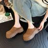 Thick-bottomed Boken half-slippers 2025 early autumn new retro lazy bag head drag increases the height of relaxation casual slippers women