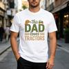 Funny This Dad Loves Tractors Print Tshirt Unisex Summer Hip Hop Streetwear Crew Neck Cotton Blend Tee